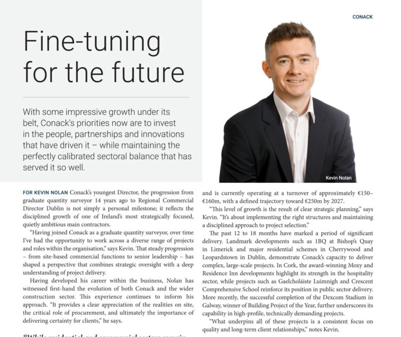 Conack Featured in Irish Building Magazine