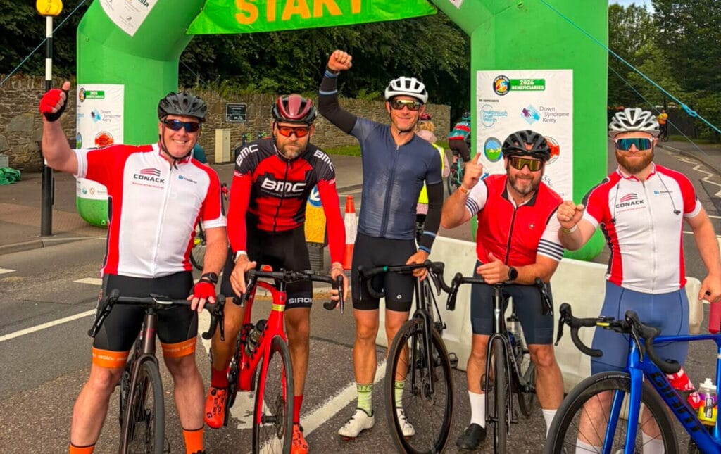 Conack team taking part in the Ring of Kerry Charity Cycle 2026